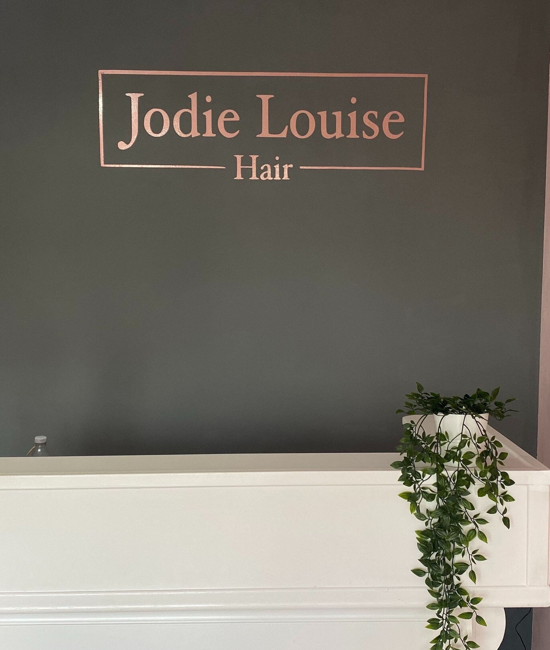 Reception at Jodie Louise Hair, Stourbridge, England, GB with sleek decor and welcoming ambiance.