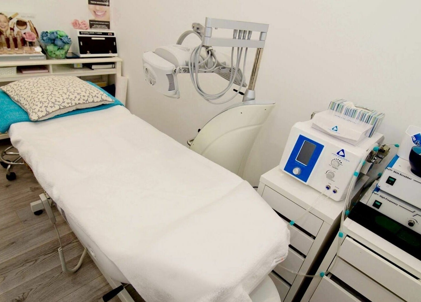 Modern treatment room at Complexion Skin Clinic in Mitcham, Victoria, AU, equipped with advanced skincare technology.