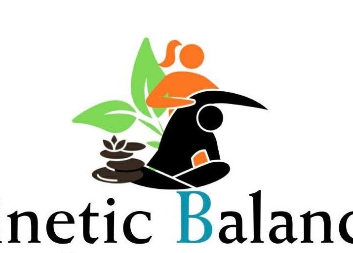 Logo of Kinetic Balance spa in Kilmarnock, Scotland, GB featuring wellness and balance symbols.