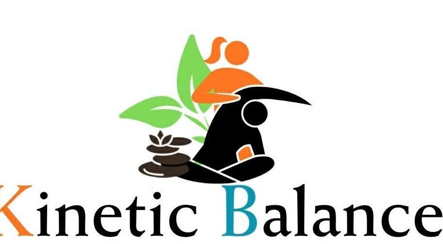 Logo of Kinetic Balance spa in Kilmarnock, Scotland, GB featuring wellness and balance symbols.