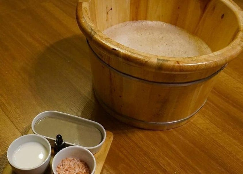 Luxurious foot soak and spa essentials at Oceanic Spa Moonah, Moonah, Tasmania, AU. Elevate your relaxation.