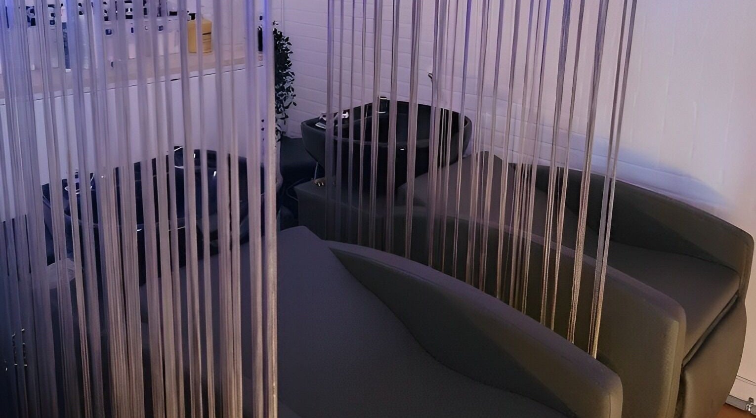 Elegant hair washing station at Soulo Hair Spa Chinatown in Las Vegas, Nevada, US.