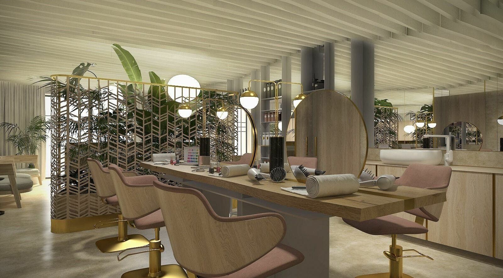 Elegant nail care area at Ida Spa Dorobanti, București, București, RO with lush decor and plush seating.