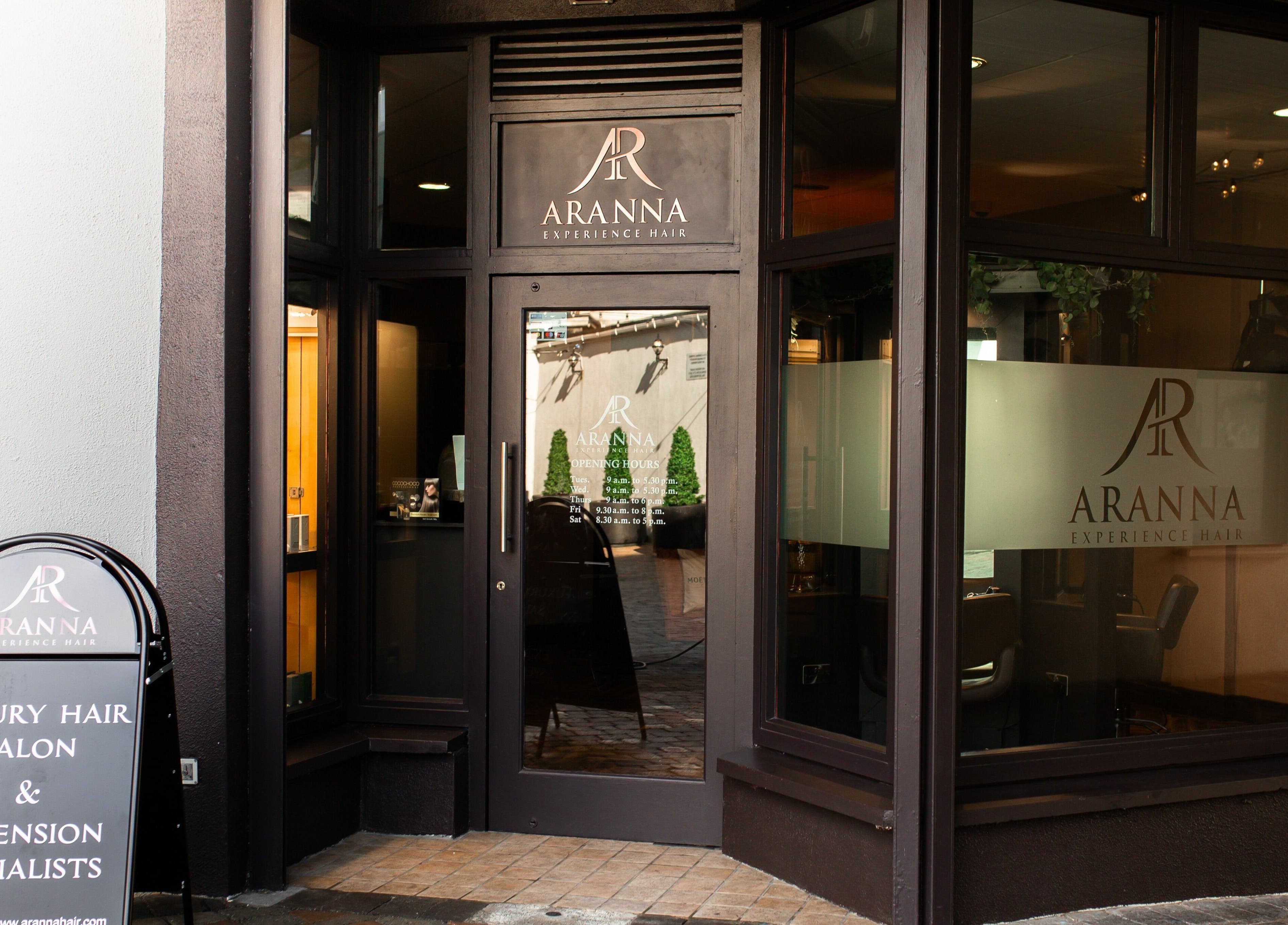 Entrance of Aranna luxury salon, hair extension specialists in County Tipperary, County Tipperary, IE.
