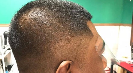 Close-up of a sharp haircut at BT Barbershop The Sphere, Kuala Lumpur, Wilayah Persekutuan Kuala Lumpur, MY.