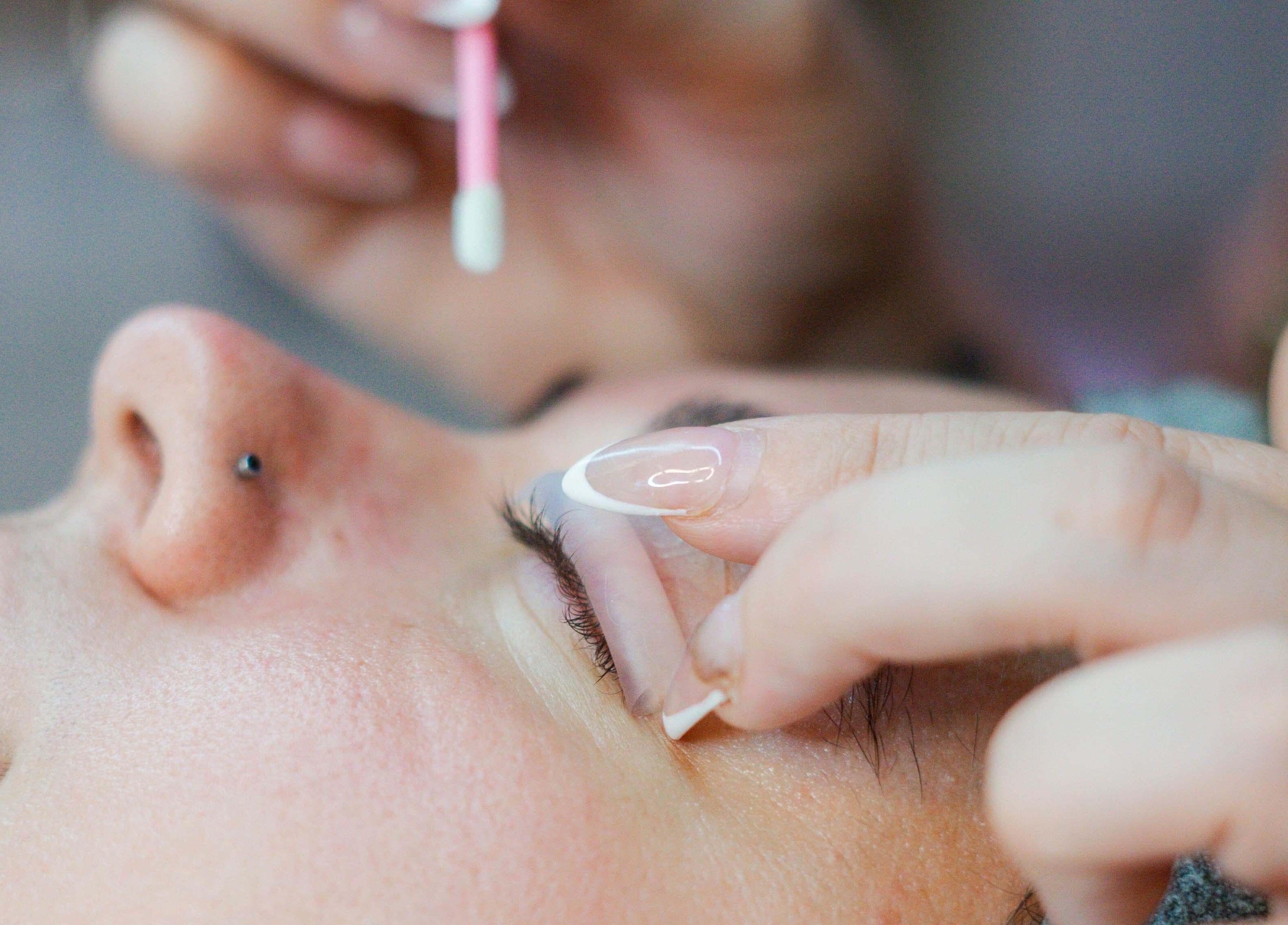 Lash treatment at Angel Aesthetics by Angelina in Biloxi, Mississippi, US, enhancing natural beauty.