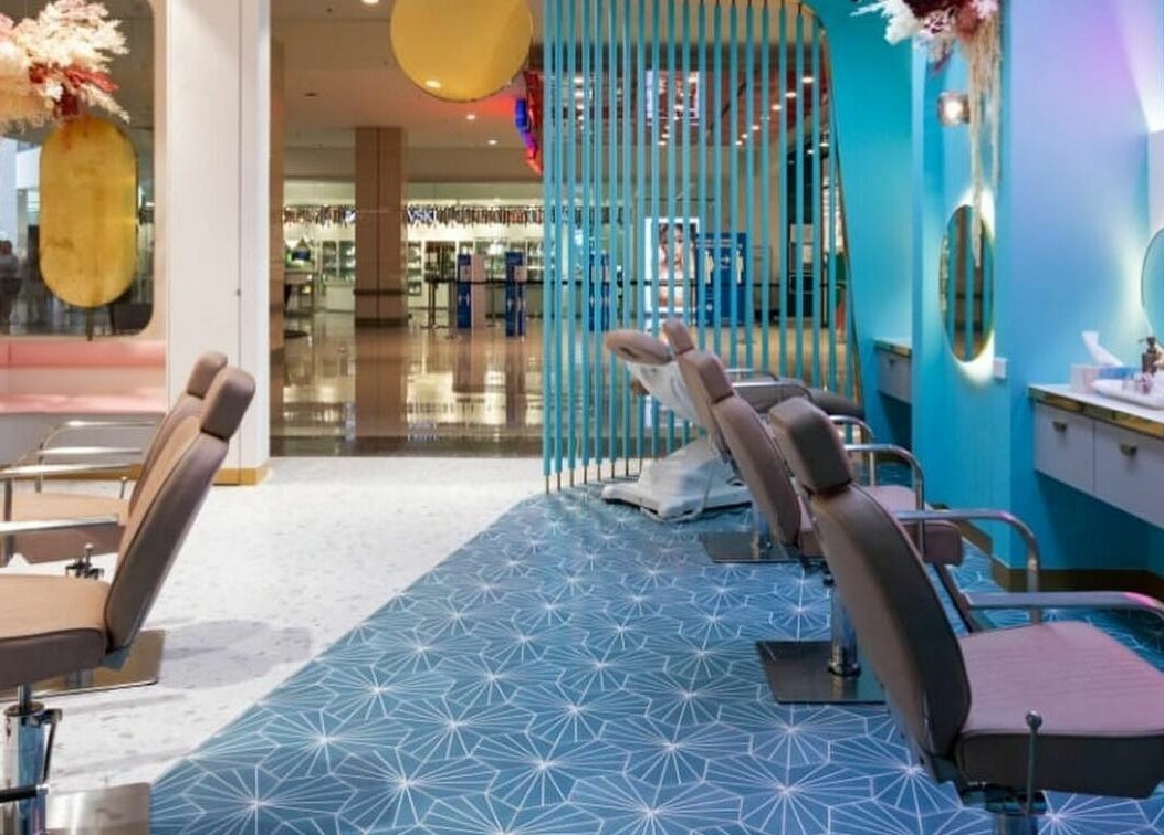 Modern beauty salon chairs at Divas Brow Eastgardens, Eastgardens, New South Wales, AU with stylish decor.