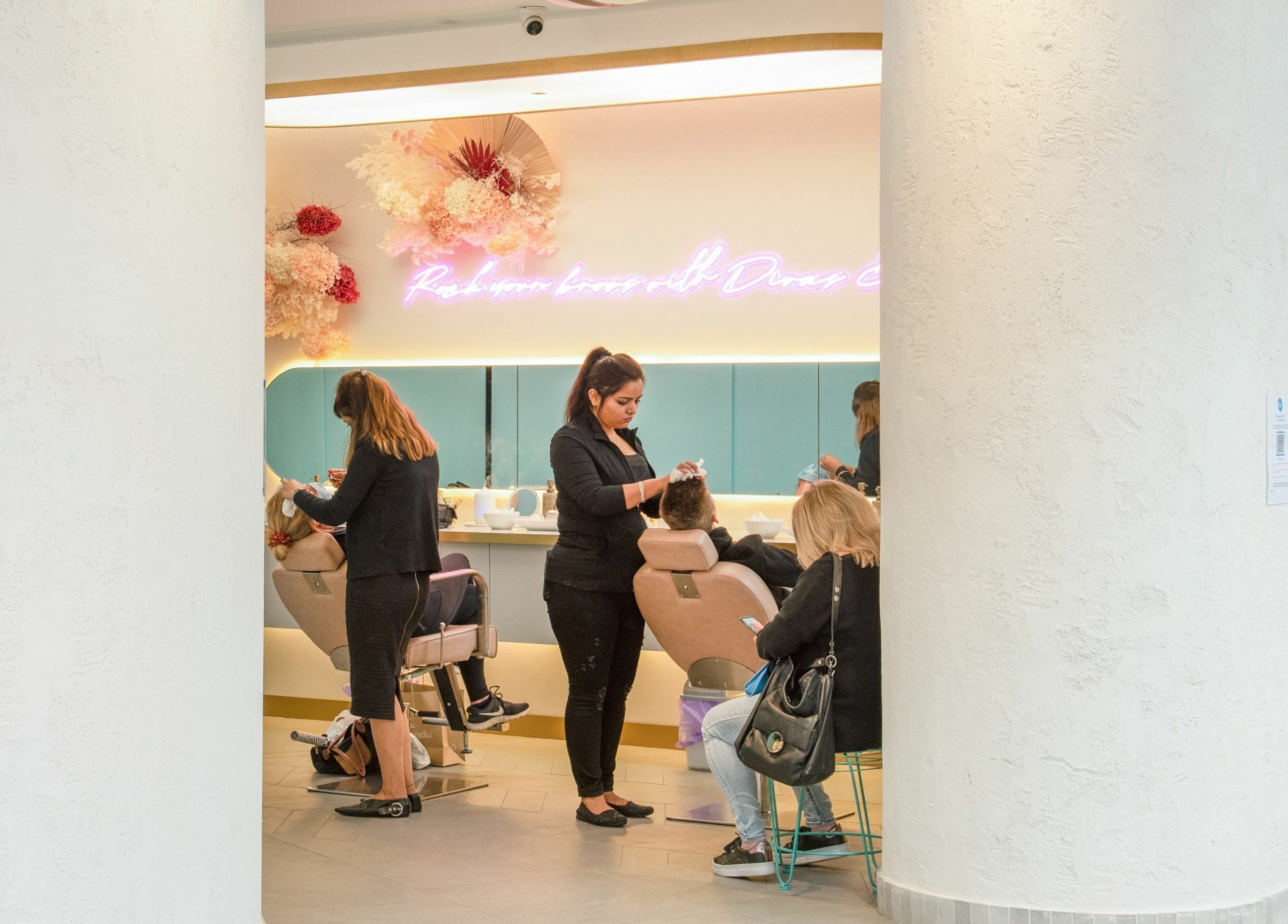 Stylists at Divas Brow Warringah Mall, Brookvale, New South Wales, providing expert beauty services.