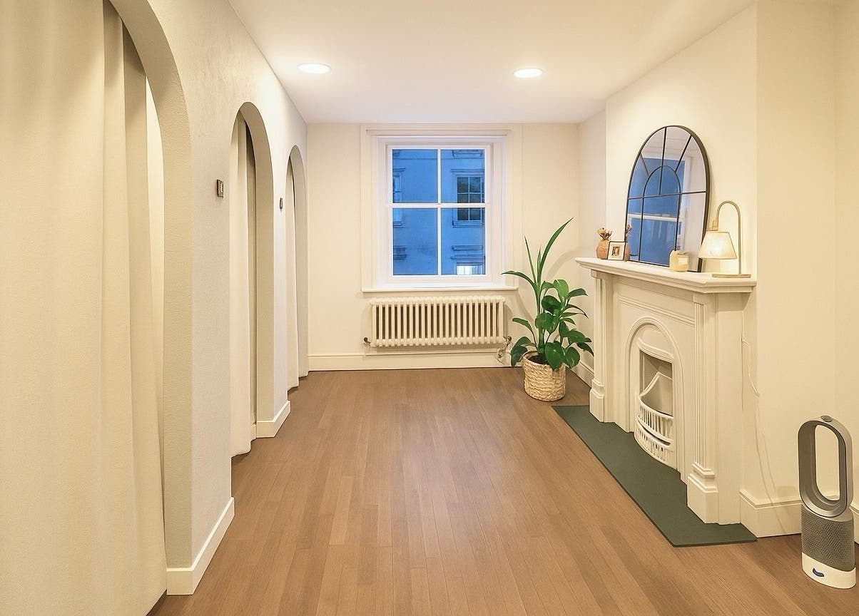 Bright, tranquil interior of Wish. Beaute Japanese Lashes Soho, London, England, GB, featuring modern decor.