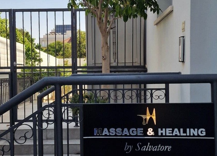 Entrance of Salvatore's Massage & Healing in Germasogeia, Limassol, CY.