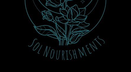 Elegant floral logo of Sol Nourishments, located in Pimplico, Queensland, AU, symbolizing wellness and beauty.