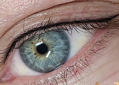 Close-up of an eye showcasing detailed lash work at AE Clinics - Abigael Eva (Sudbury), Sudbury, England, GB.
