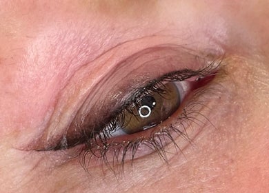 Close-up of an eye showcasing elegant makeup by AE Clinics - Abigael Eva (Sudbury) in Sudbury, England, GB.