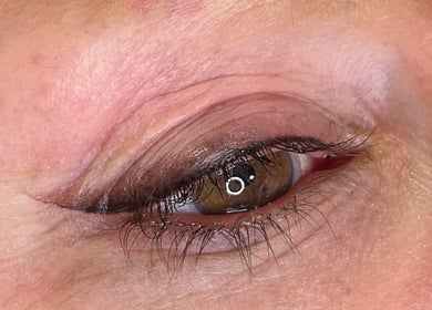 Close-up of a styled eye at AE Clinics - Abigael Eva, Bury St Edmunds, England, GB.