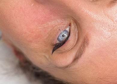 Close-up of eye with eyeliner at AE Clinics - Abigael Eva (Bury St Edmunds), Bury St Edmunds, England, GB.