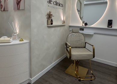 Stylish interior at AE Clinics (Haverhill) showcasing luxurious chairs and decor, located in Haverhill, England, GB.