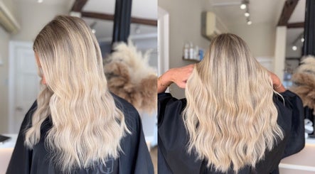 Blonde wavy hairstyle at The Salon | Meg & Mabel, Hereford, England, GB.