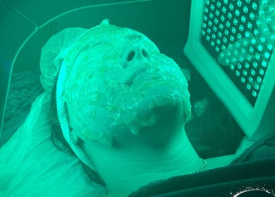 Luminous HQ facial treatment with LED therapy at Enfield, England, GB.