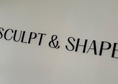 Sculpt and Shape Kent Skin & Body Clinic signage at Kings Hill, England, GB.