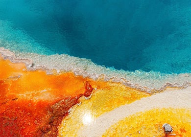 Vibrant colors resembling a thermal pool at K&M Aesthetics Botox in Cape Coral, Florida, US.