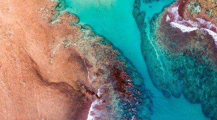 Stunning coastal aerial view near K&M Aesthetics Botox, Cape Coral, Florida, US.