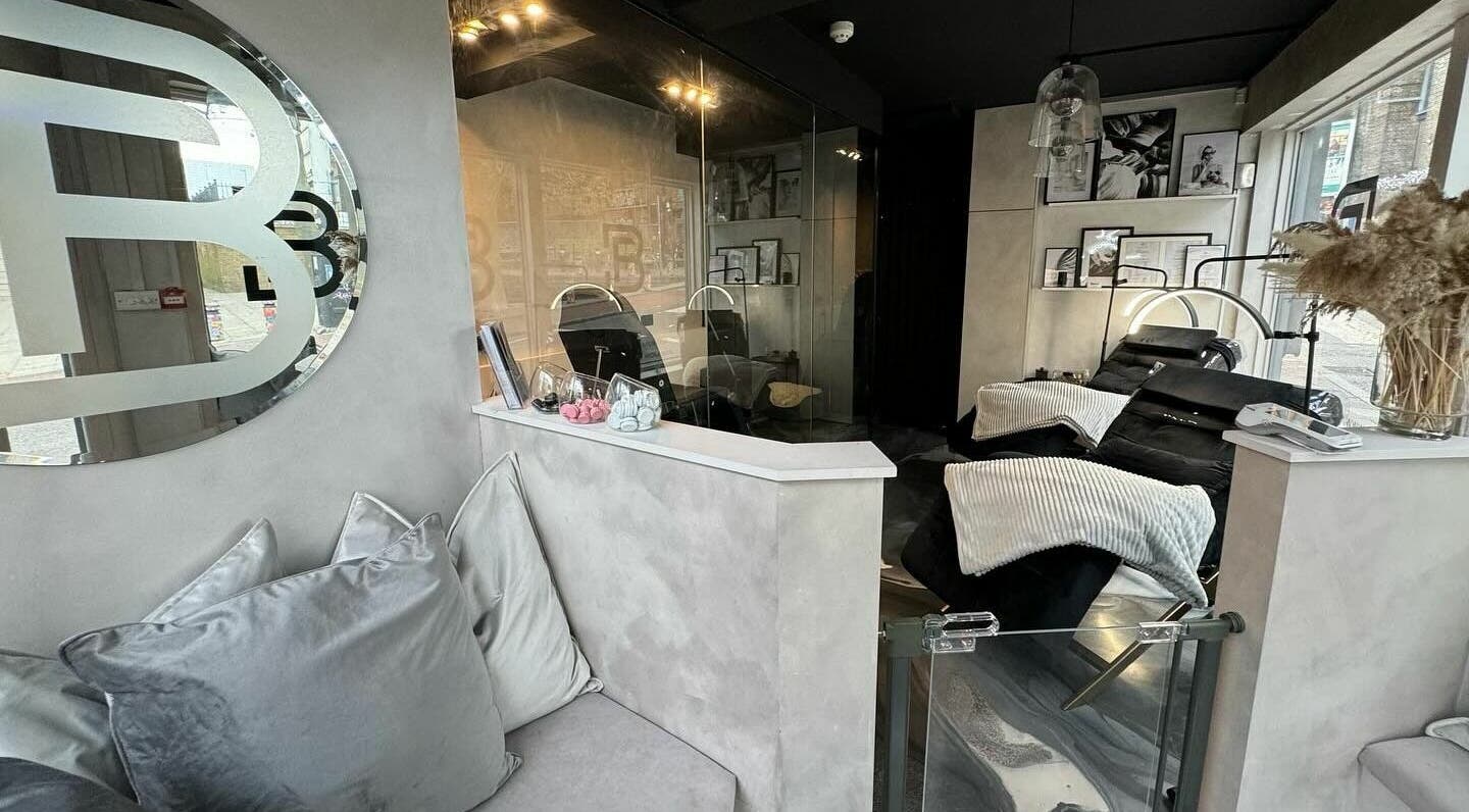 Modern interior of Face Base Brighton in Brighton And Hove, England, GB showcasing elegant treatment chairs.