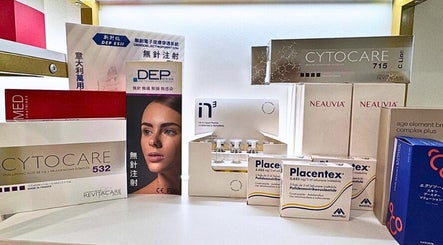 Beautyhood product showcase on Hong Kong Island, HK featuring a variety of wellness and skincare items.