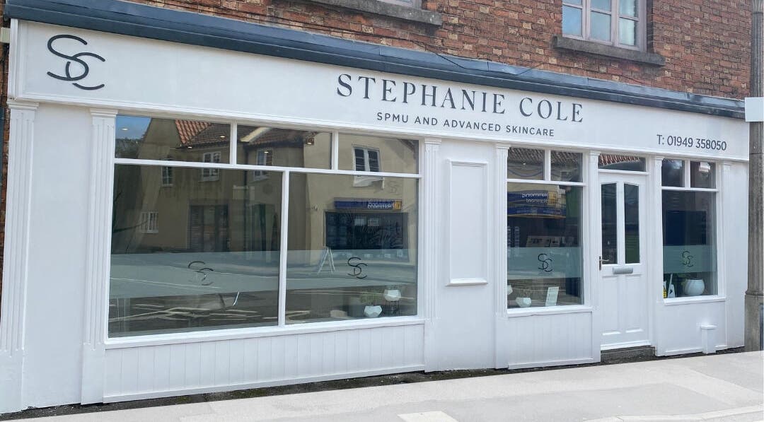Exterior of Stephanie Cole SPMU and Advanced Skincare in Bingham, England, GB showcasing chic design.