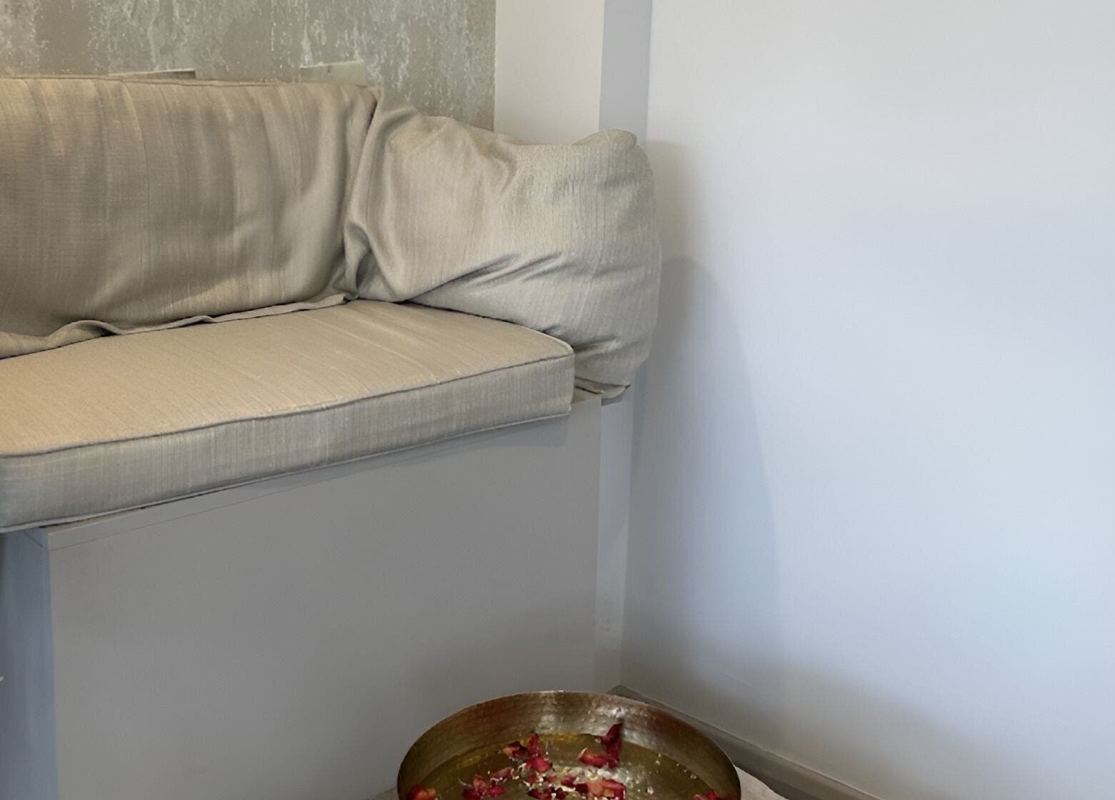 Comfortable seating with a foot spa at Stephanie Cole SPMU and Advanced Skincare, Bingham, England, GB.