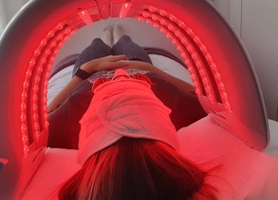Relaxing LED therapy at Skin Revision, Douglas, IM enhances wellness and skincare.