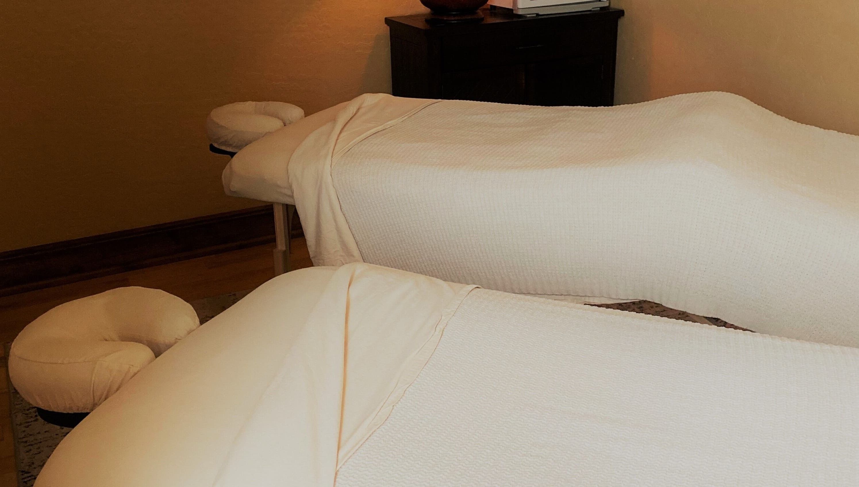 Relaxing massage tables at Massage Therapy Studio, Great Falls, Montana, US, ready for a soothing session.