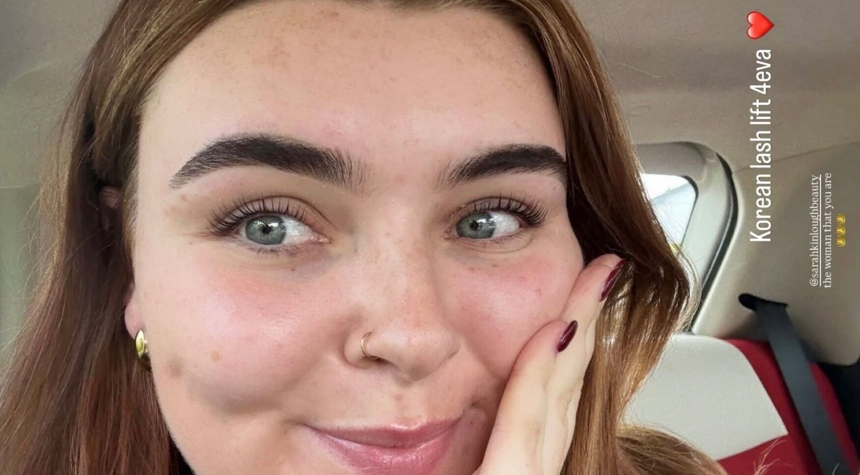 Close-up of lifted lashes from Sarahkinloughbeauty in Dublin, County Dublin, IE showcasing beauty enhancement.