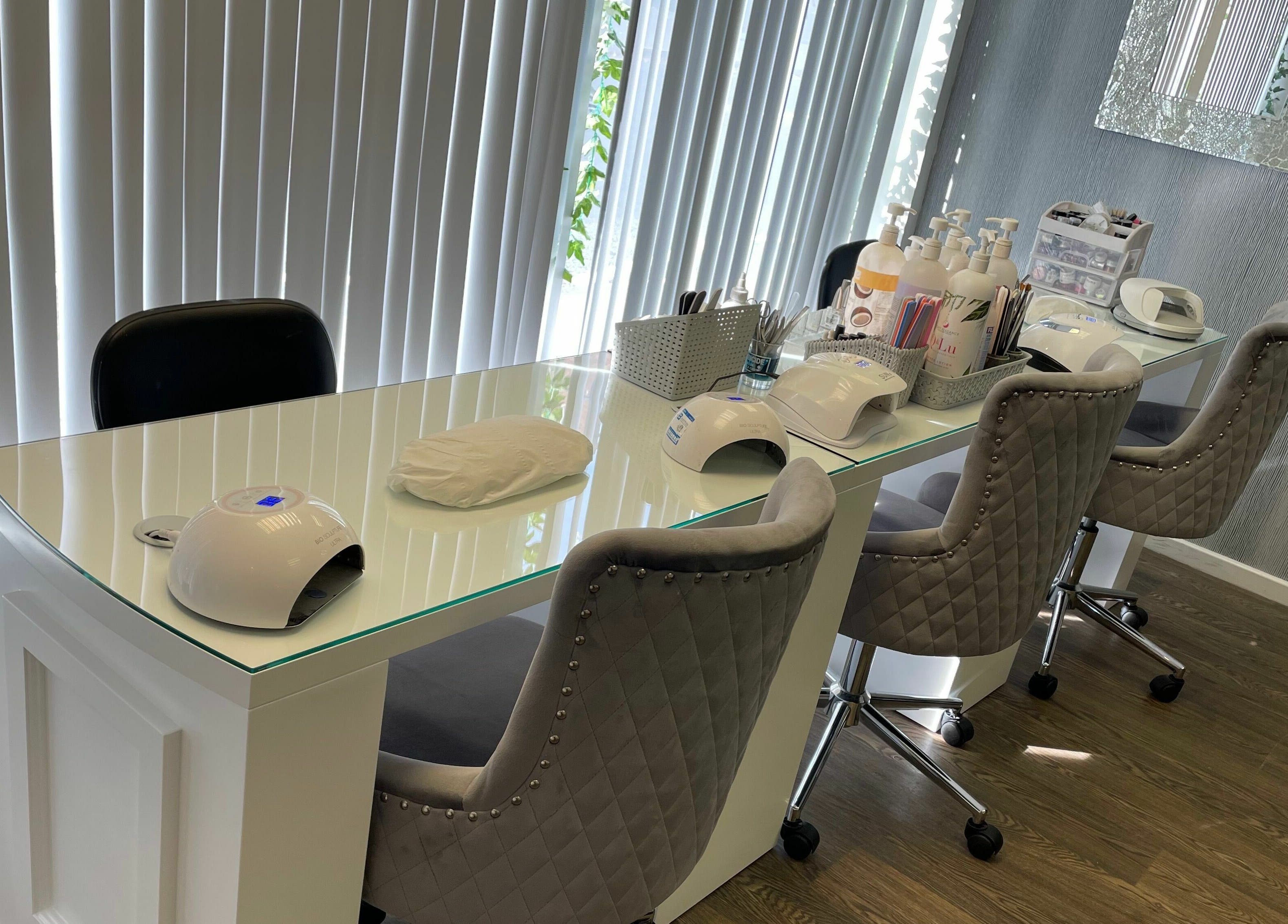 Modern nail station at Beauty Within | Stevenage, featuring stylish decor in Stevenage, England, GB.