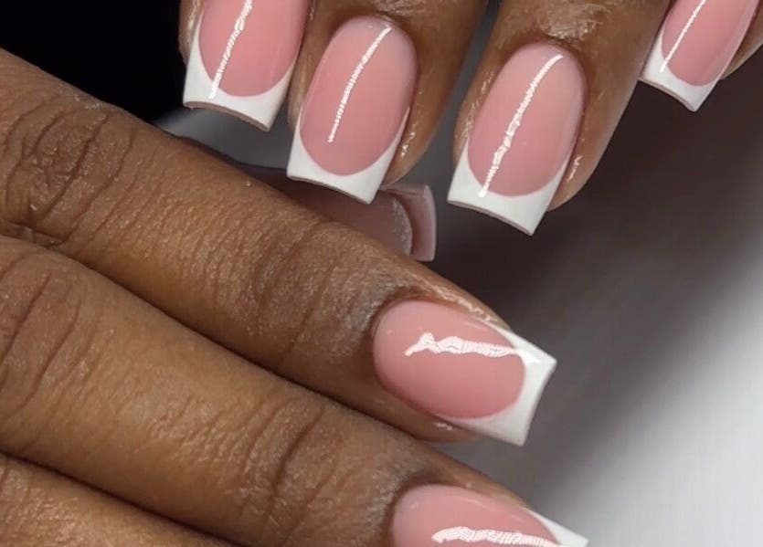 Elegant French manicure at Prettifab 246, Saint Michael, Saint Michael, BB.