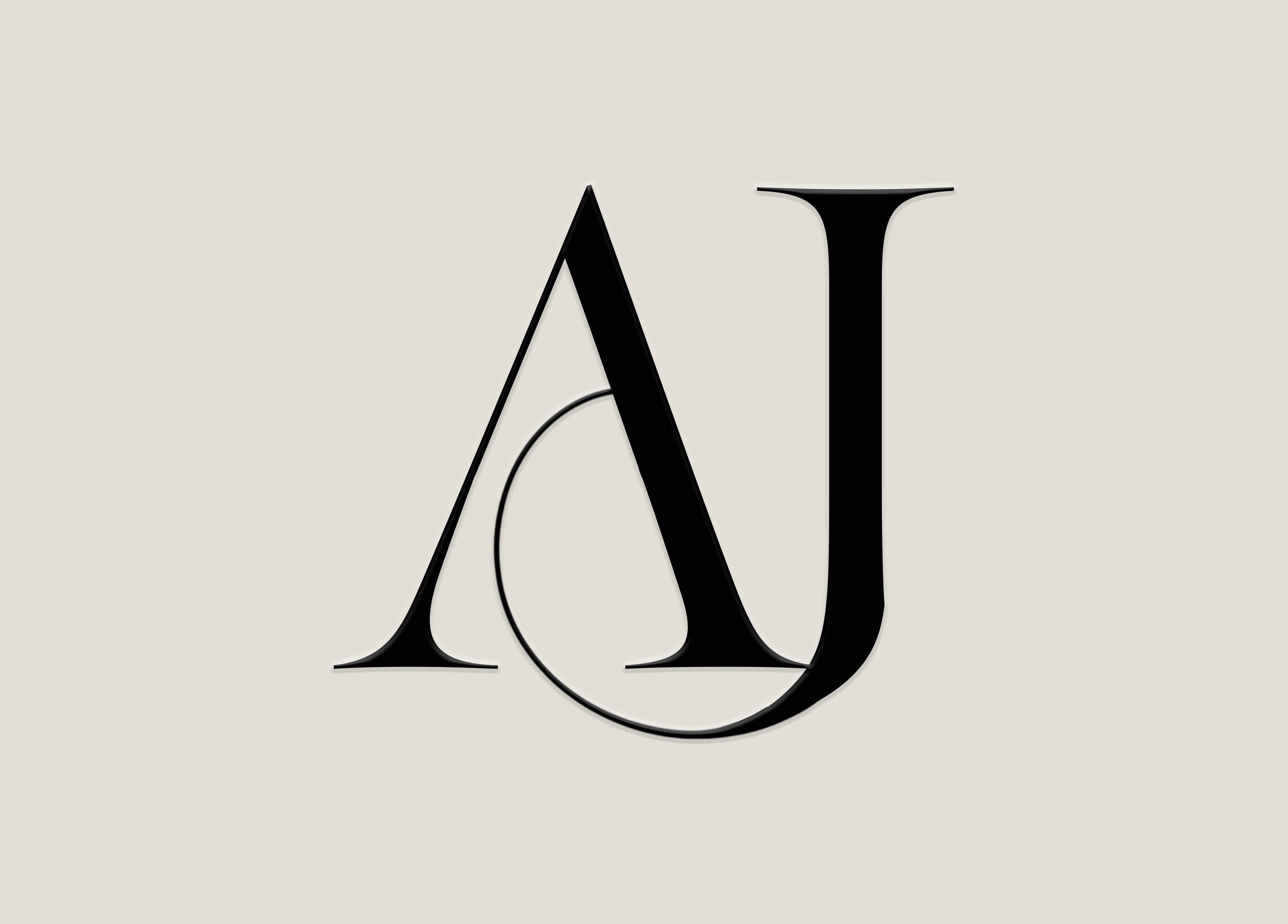 AJ Brow Co logo in sleek black font, showcased in Aberdeen, Scotland, GB.