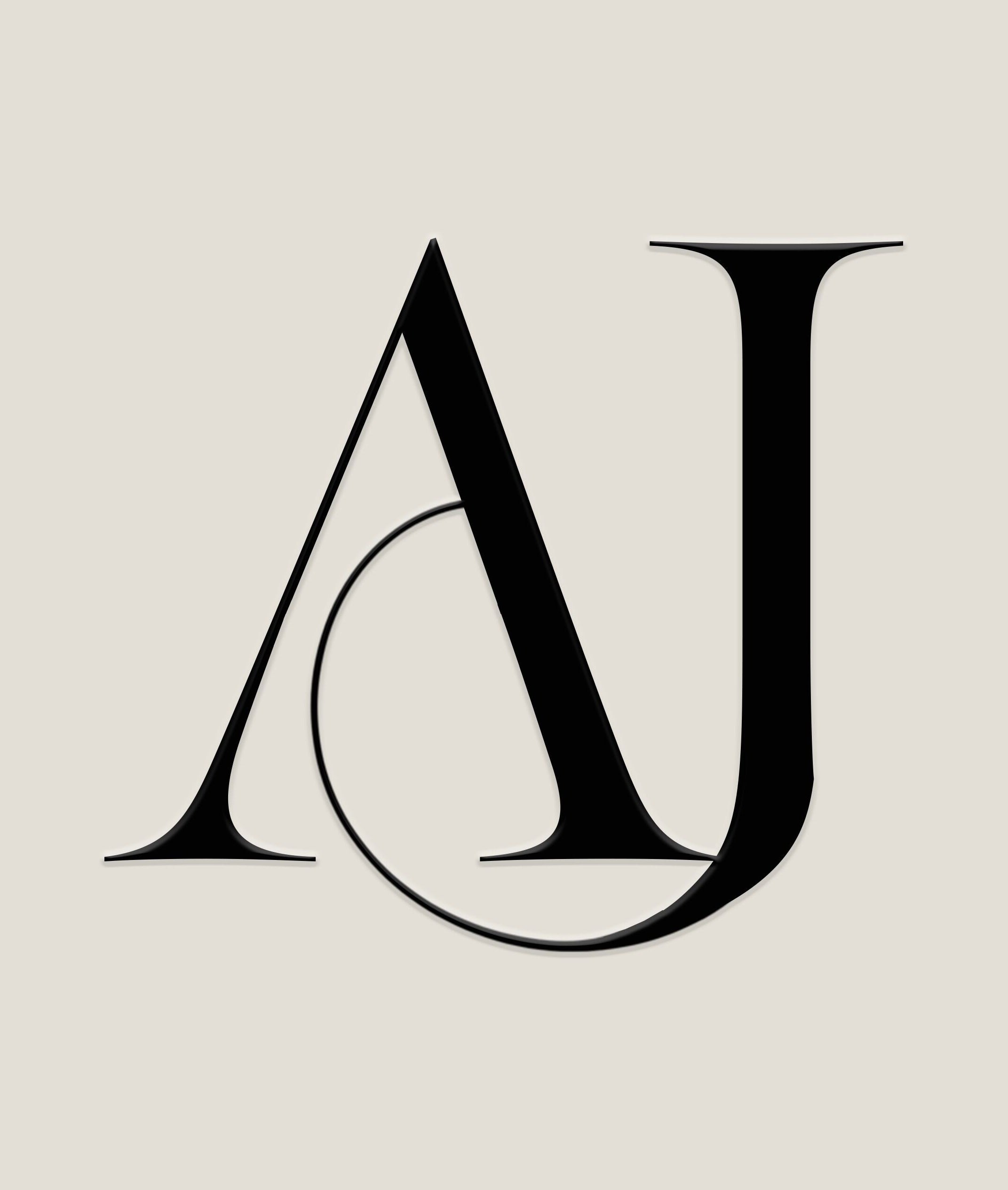 AJ Brow Co logo in sleek black font, showcased in Aberdeen, Scotland, GB.