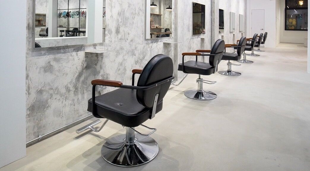 Stylish salon chairs at The Fluxus House, Singapore, Singapore, SG, highlighting a modern aesthetic.