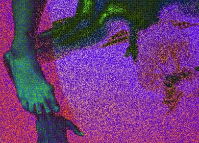 Vibrant abstract massage therapy at Deep Flow Therapy, London, England, GB, highlighting relaxation and wellness.