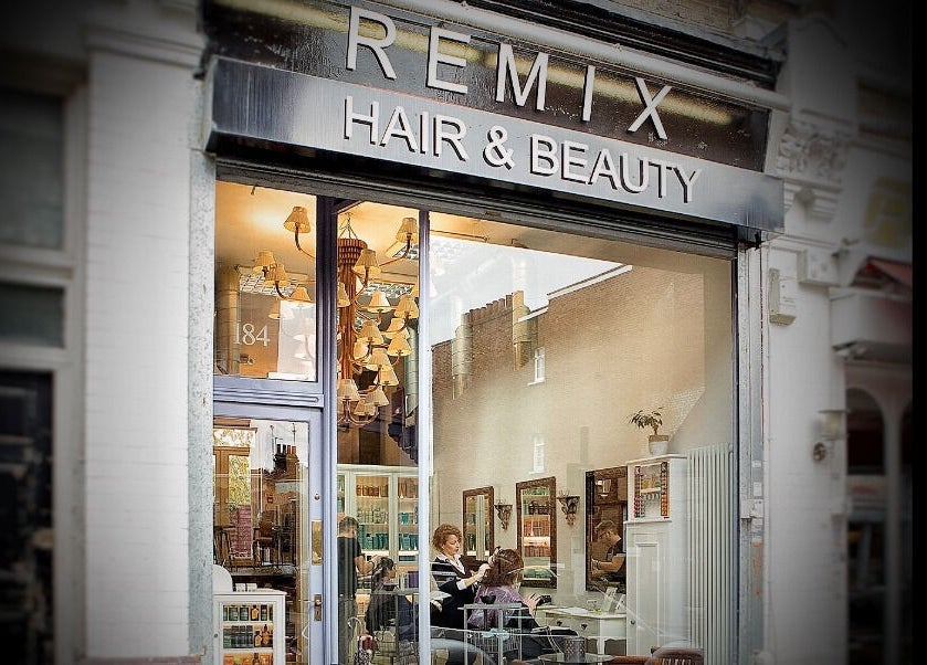 Front view of Beauty Spot by NP (Remix Salon) in London, England, GB, showcasing modern design and inviting entrance.