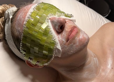 Luxurious facial mask at Skin Therapy & Wellness in Fort Worth, Texas, US, promotes relaxation and renewal.