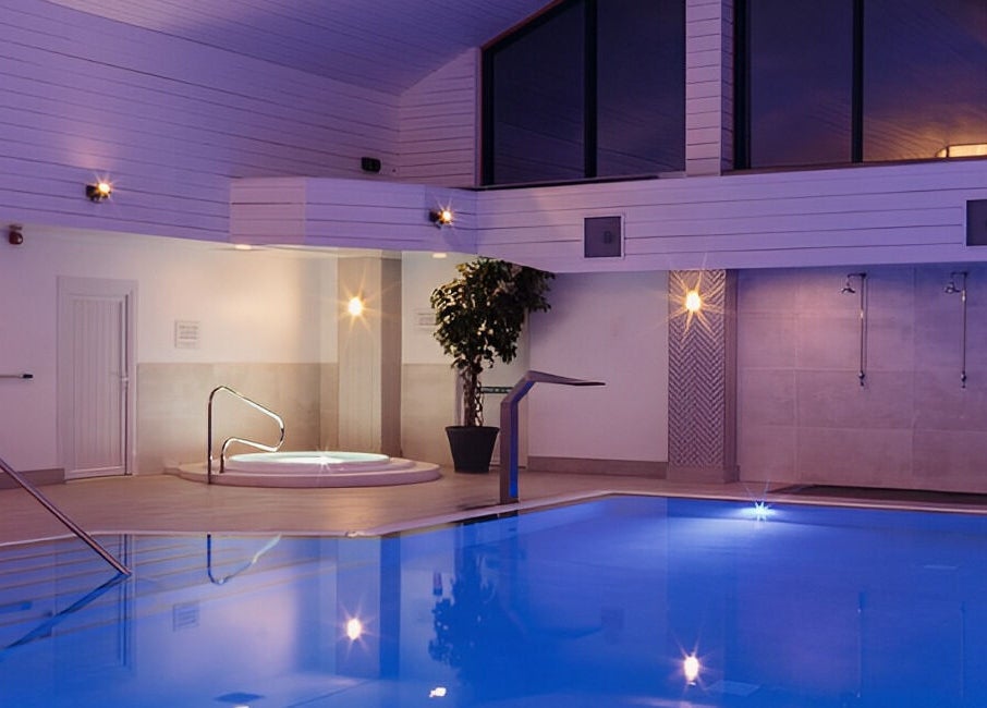 Luxurious indoor pool at Spa on the Hill, North Berwick, Scotland, GB, offering serene relaxation.