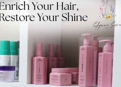 Luxury hair products at Elysian Escape Day Spa, Germiston, Gauteng, ZA, for enriching hair and restoring shine.