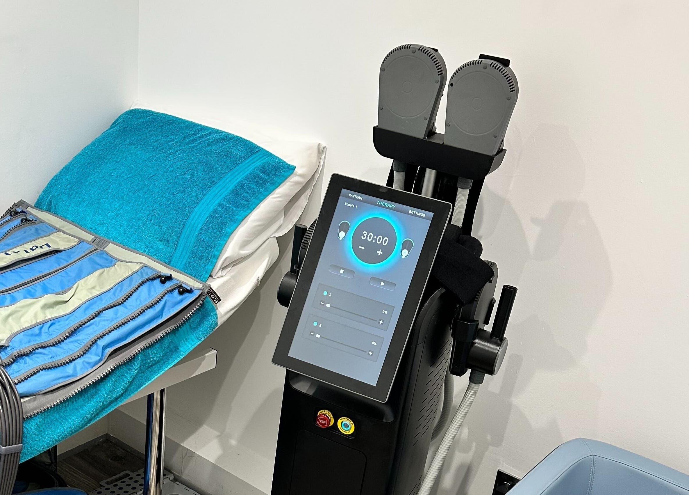 Cryotherapy equipment at The Cryo Lab, Whitefield, England, GB, showcasing advanced wellness technology.