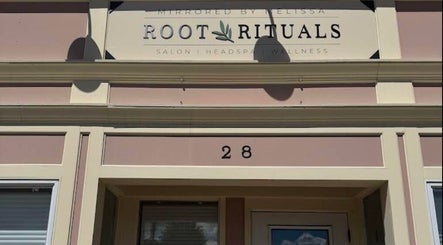 Entrance of Mirrored by Melissa | Root Rituals in Webster, New York, US, featuring a stylish facade.