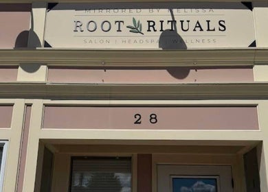 Exterior of Mirrored by Melissa | Root Rituals in Webster, New York, US showcasing elegant signage.