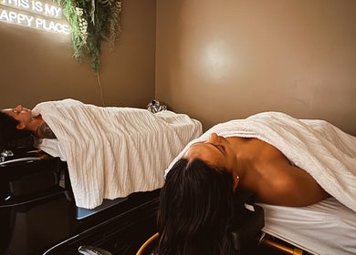 Relaxing spa treatment at Mirrored by Melissa | Root Rituals in Webster, New York, US. Harmonious wellness retreat.