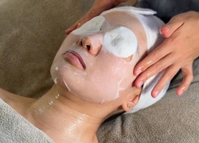 Facial treatment at Charlie Perry Skin, London, England, GB, enhancing skin vitality with expert care.