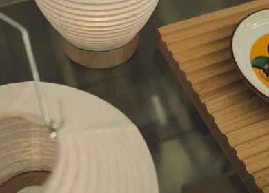 Chic decor at SENTTEN. Japanese Hair Salon, Singapore, Singapore, SG, featuring unique ceramics and wood design.