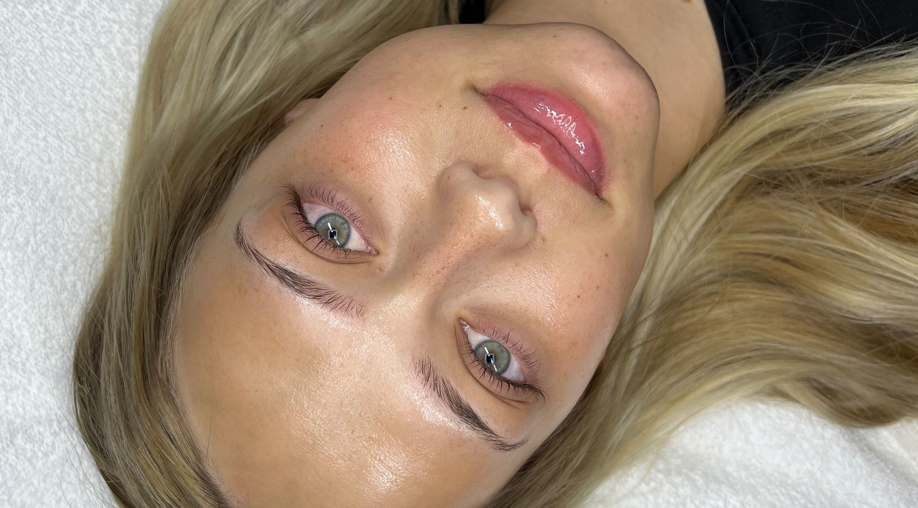 Client with fresh skin glow at Beauty by Soph, Peterborough, England, GB.