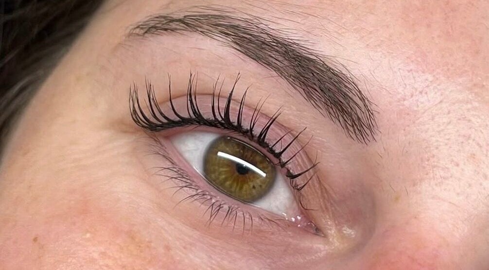 Detailed view of a styled eye showcasing lash lift at Beauty by Soph, Peterborough, England, GB.